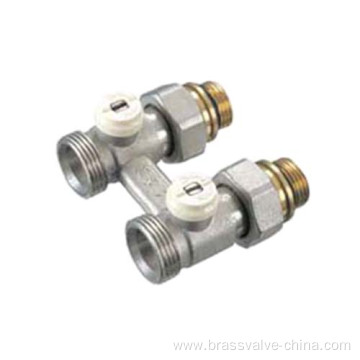 Brass H pattern valve nickel plated surface